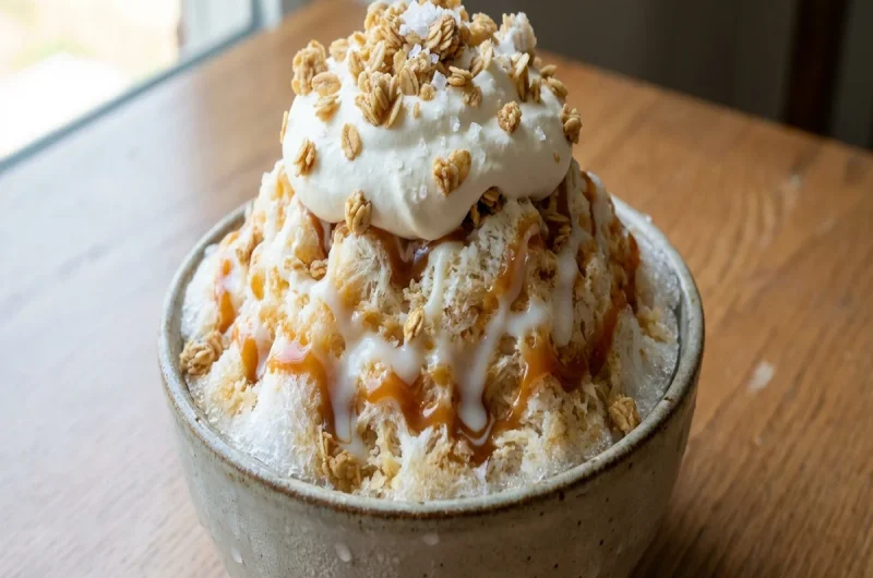 【相葉マナブ】塩キャラメルグラノーラ（かき氷）の作り方 行列のできる名店雪うさぎレシピ（2022年8月14日）