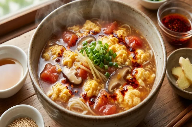 【スッキリ】トマトとふんわり卵の酸辣湯風そうめんの作り方 そうめんアレンジレシピ（2022年8月15日）