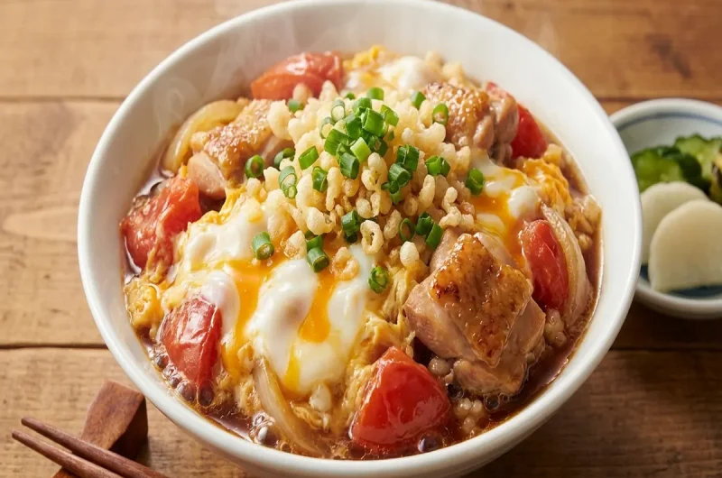 【めざまし8】親子丼 和伊のトマっ子丼の作り方 谷原章介さんの定番料理レシピ（2022年8月18日）