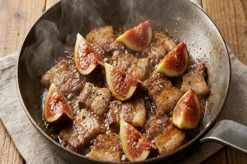 【青空レストラン】イチジクと豚肉の炒め物作り方イチジクレシピ（2022年8月20日）