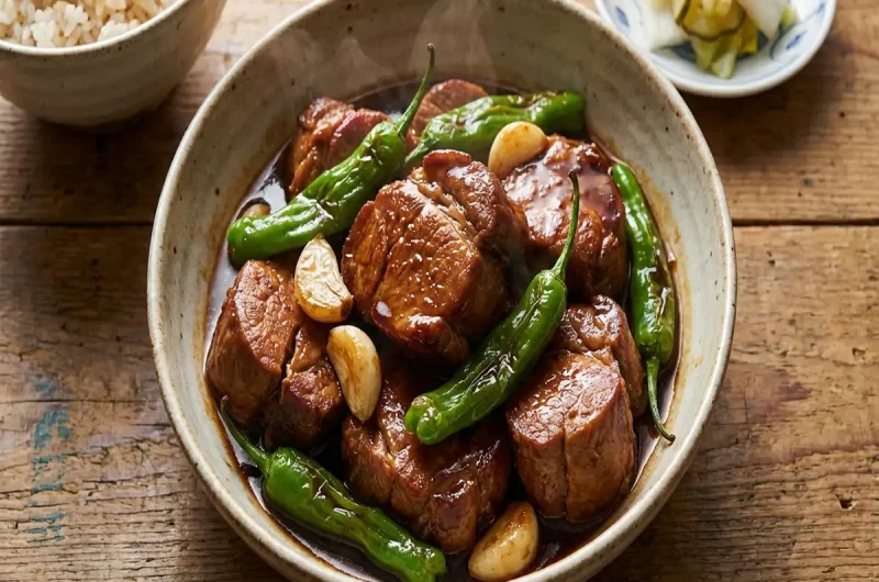 【ヒルナンデス】豚ヒレ肉のにんにく煮のレシピ 薬味アレンジ料理 藤井恵先生のレシピ（2022年8月23日）