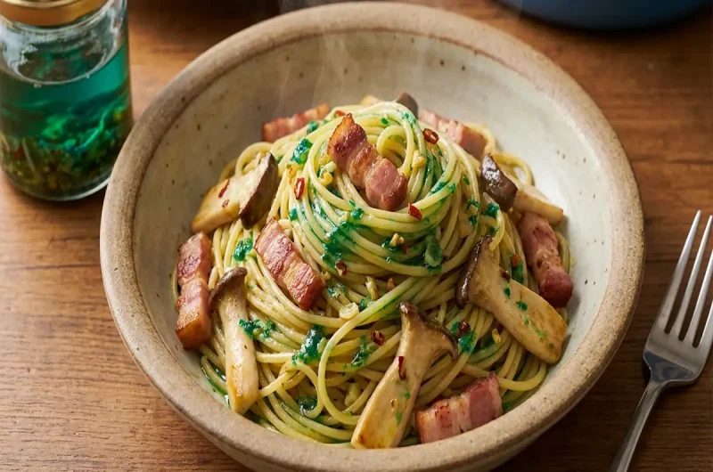 【家事ヤロウ】カルディ旨辛調味料アレンジレシピ 青いにんにく辣油ペペロンチーノ （2022年8月23日）