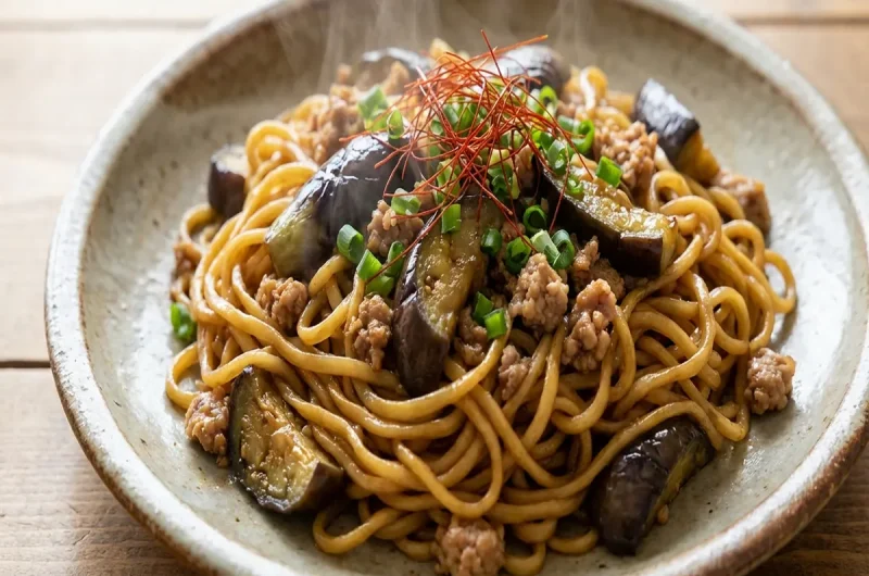 【ヒルナンデス】生姜香るナス焼きそばの作り方 和田千奈さんの時短料理 レシピ９ミニッツ（Minutes）2022年8月24日