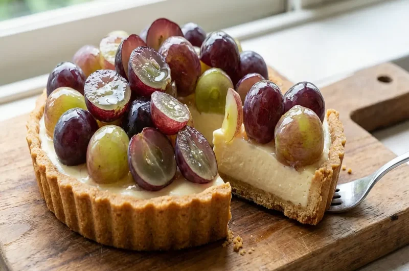 【ブドウのレアチーズタルトのレシピ】めざましどようび  2022年8月27日