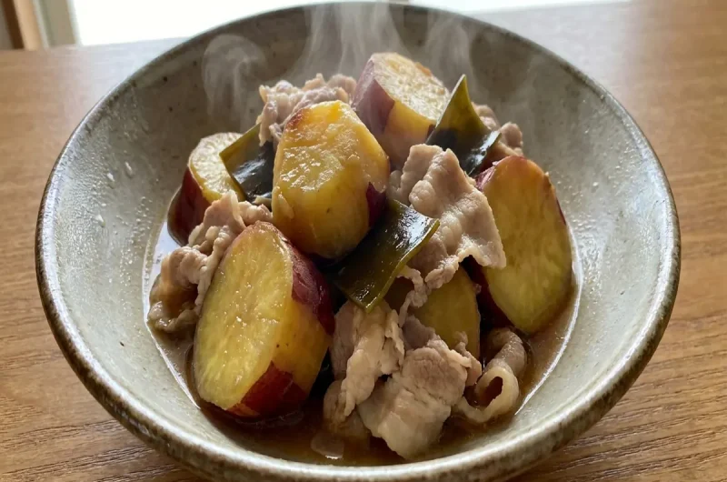 【きょうの料理】さつまいもと豚バラの煮物の作り方 山脇りこさんのレシピ（2022年8月30日）