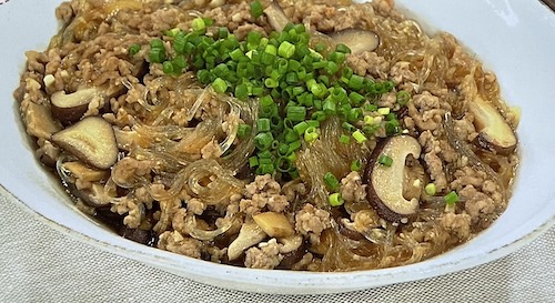 【あさイチ】マーボー春雨のレシピ しいたけたっぷり市瀬悦子さんの料理