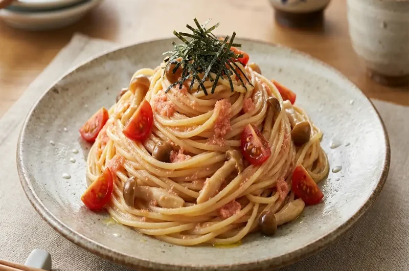 【ジョブチューン】たらことなめたけの和風冷製パスタのレシピ 岸本拓也シェフスパゲッティソース生風味たらこパスタアレンジバトル （2022年9月3日）