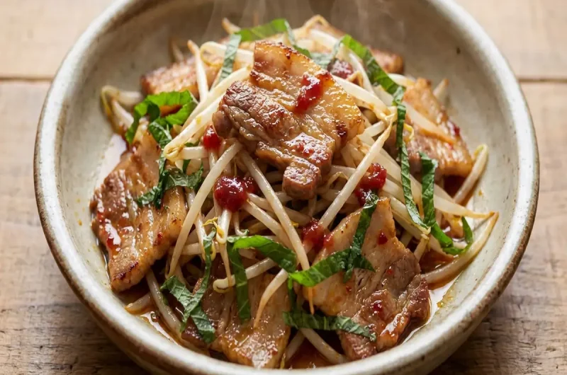 【家事ヤロウ】豚もやしの練り梅和えのレシピ ムロツヨシさん自宅飯（2022年9月13日）