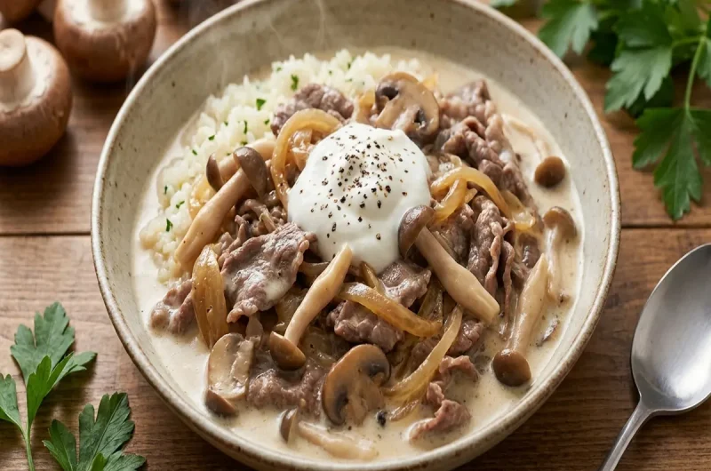 【きょうの料理】牛乳ときのこのミルクストロガノフの作り方 ワタナベマキさんの牛乳レシピ（2022年9月19日）