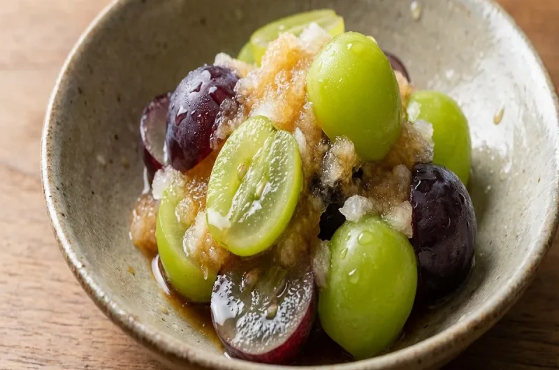 【ソレダメ】ぶどうのみぞれ和えのレシピ 笠原将弘さん100円グッズ活用（2022年9月21日）