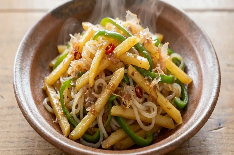 【きょうの料理】じゃがいもとピーマンのピリ辛糸こん炒めのレシピ 上野直哉さんの季節の野菜おかず（2022年9月23日）