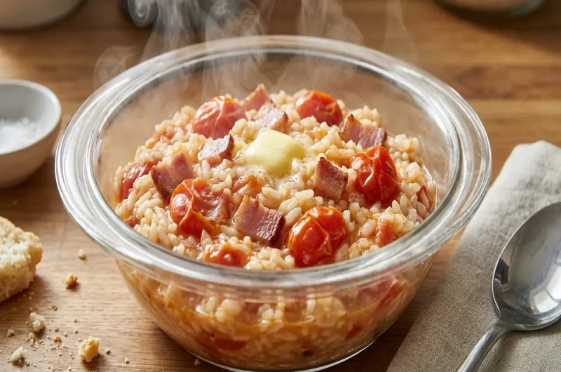 【ヒルナンデス】本格トマトとベーコンリゾットのレシピ 若菜まりえさんのお手軽洋風料理で激安女子会（2022年9月29日）