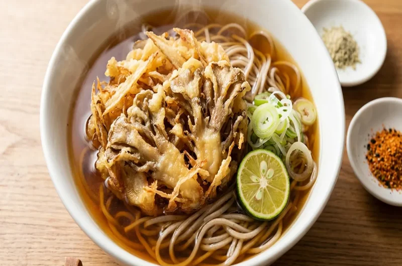 【きょうの料理】干しまいたけとごぼうのかき揚げそばのレシピ 栗原はるみさんの干し舞茸（2022年9月30日）