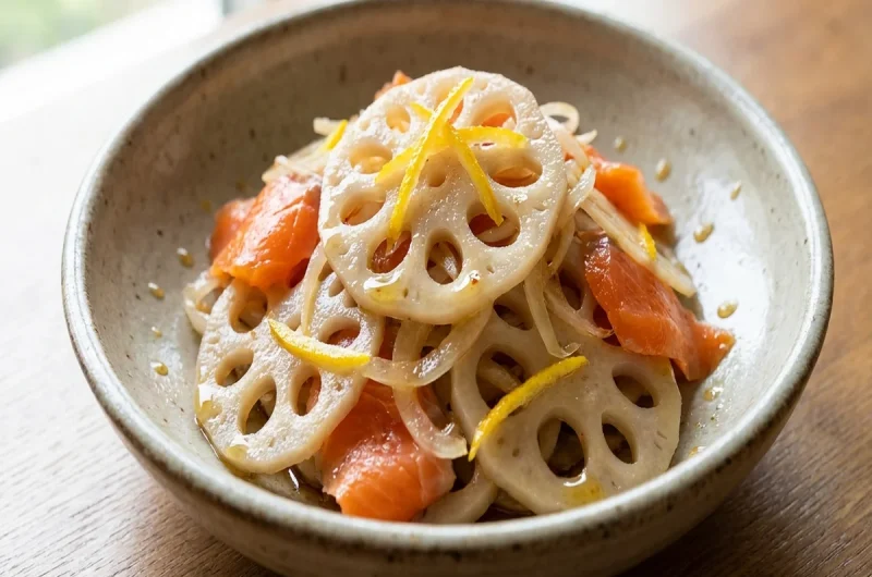 【きょうの料理】れんこんとスモークサーモンの和風マリネのレシピ 前沢リカさんのれんこん料理（2022年10月3日）