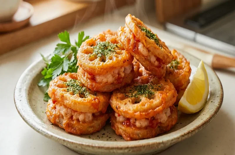 【きょうの料理】れんこんとえびのはさみ揚げチリソース味のレシピ 今井亮さんの中華れんこんおかず（2022年10月4日）