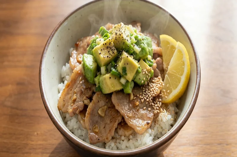 【あさイチ】アボカドネギ塩豚丼のレシピ 緑川鮎香さんの料理 みんなゴハンだよ（2022年10月26日）