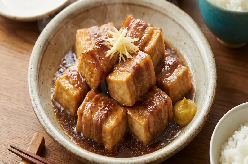 【土曜は何する】厚揚げ角煮のレシピ のレシピ リュウジさんの痩せめし10分ティーチャー（2022年11月05日）