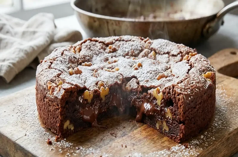 【きょうの料理】焼きブラウニーのレシピ みないきぬこさん20cmフライパン料理の作り方（2022年11月8 日）