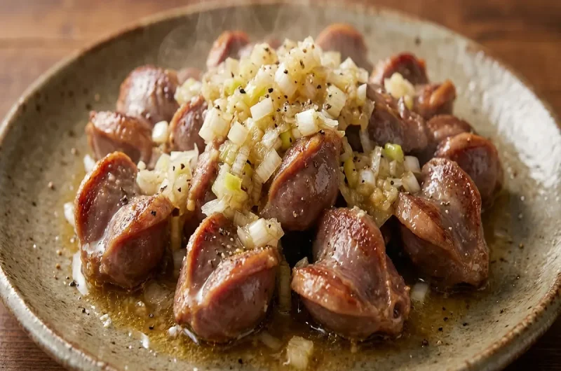 【スッキリ】ネギ塩砂肝のレシピ 鳥羽周作シェフの砂肝レシピ（2022年11月16日）