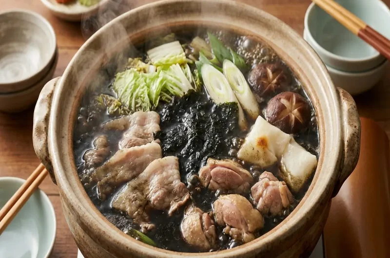 【サタプラ】まっ黒のり鍋(寄せ鍋つゆ・焼きのり・切り餅)のレシピ 鍋BEST5！稲垣飛鳥さん