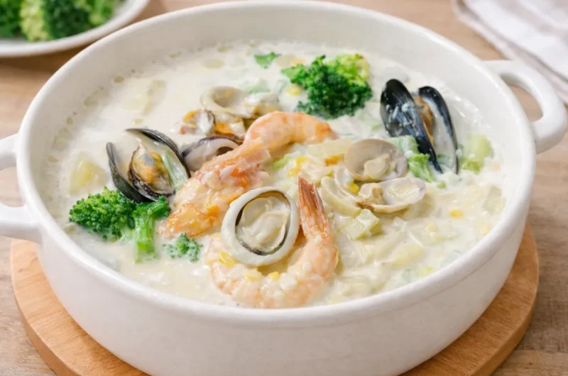 【爆買いスター恩返し】海鮮クリーム鍋の作り方北斗晶コストコ食材アレンジレシピ（2022年11月11日）