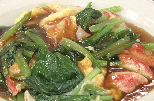 【きょうの料理】小松菜かにたまの甘酢あん作り方市瀬悦子さんのレシピ（2022年12月5日）