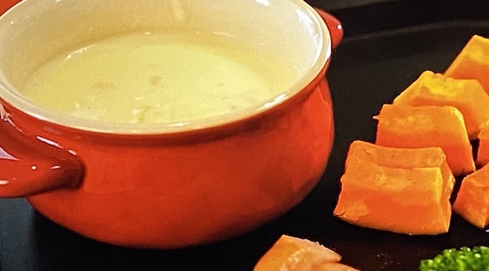 【あさイチ】チーズフォンデュ（クラムチャウダー粉末スープ使用）のレシピ ポカポカ汁物・スープのツイQ楽ワザ