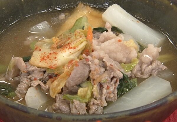 きょうの料理有賀薫さんの大根と牛肉のキムチスープ