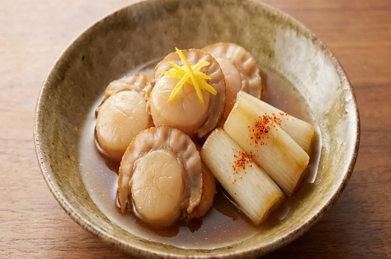 【きょうの料理】帆立とねぎの煮びたしの作り方笠原将弘さんのおせちレシピ（2022年12月13日）