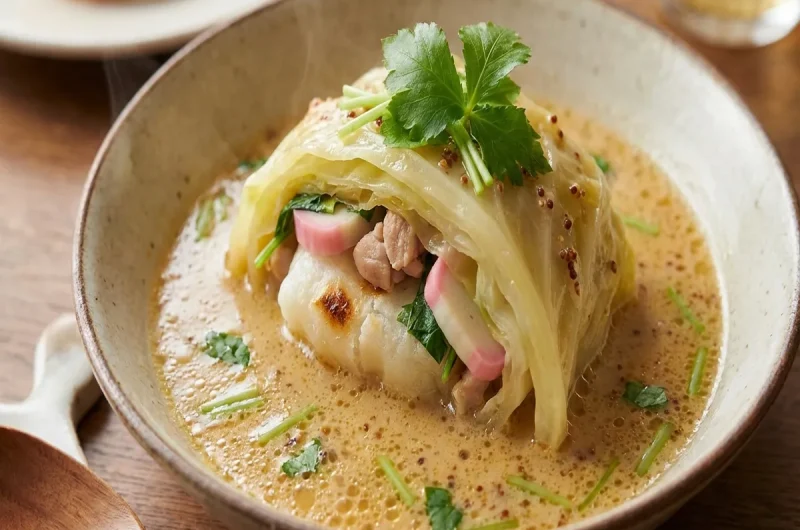 【ヒルナンデス】フレンチお雑煮の白菜包みのレシピ 下國伸さん９Minutes