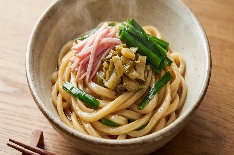 【ソレダメ】ニラザーサイ和えうどんのレシピ！笠原 将弘シェフ100円グッズ活用レシピ2022年12月21日