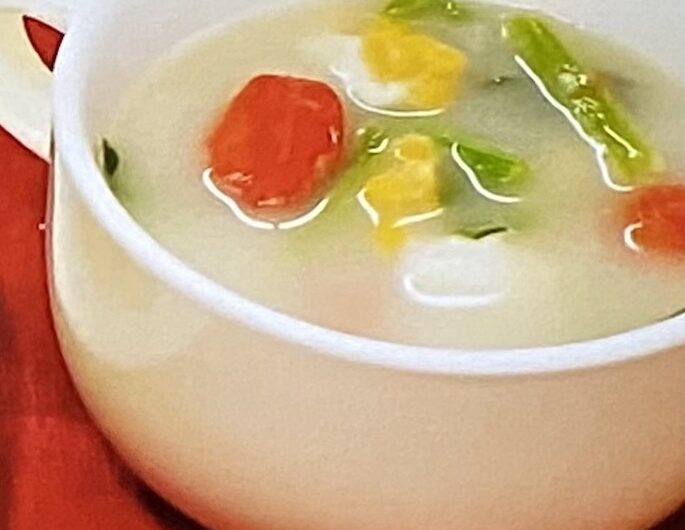 【ヒルナンデス】ほうれん草とコーンとトマトのワンタン皮入り洋風スープのレシピ！