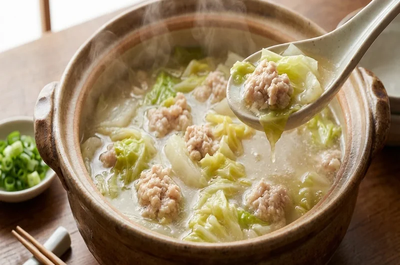 【きょうの料理】塩もみ白菜とひき肉のスープのレシピ 斎藤菜々子さん（2023年1月10日）