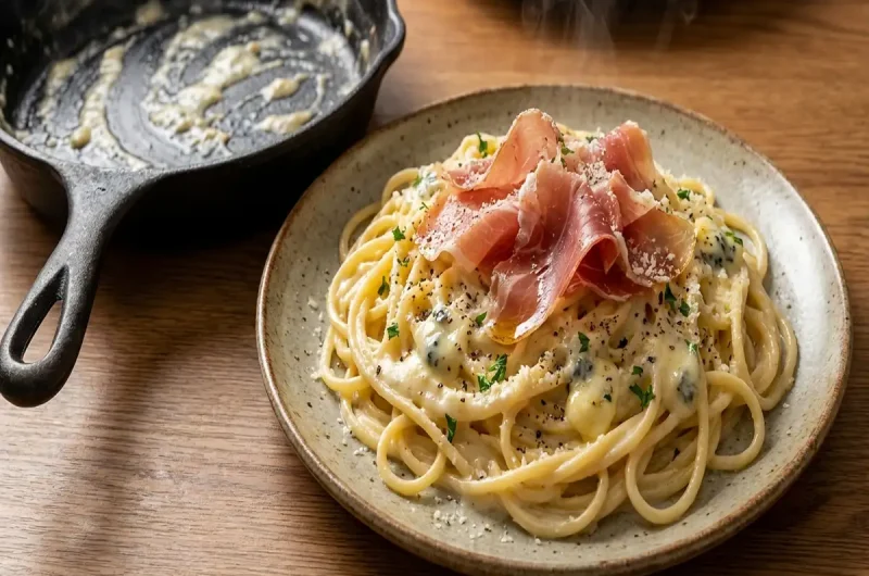【あさイチ】ワンパンパスタ（ゴルゴンゾーラと生ハムのクリームパスタ）のレシピ麺徹底活用術ツイQ楽ワザ2023年1月17日