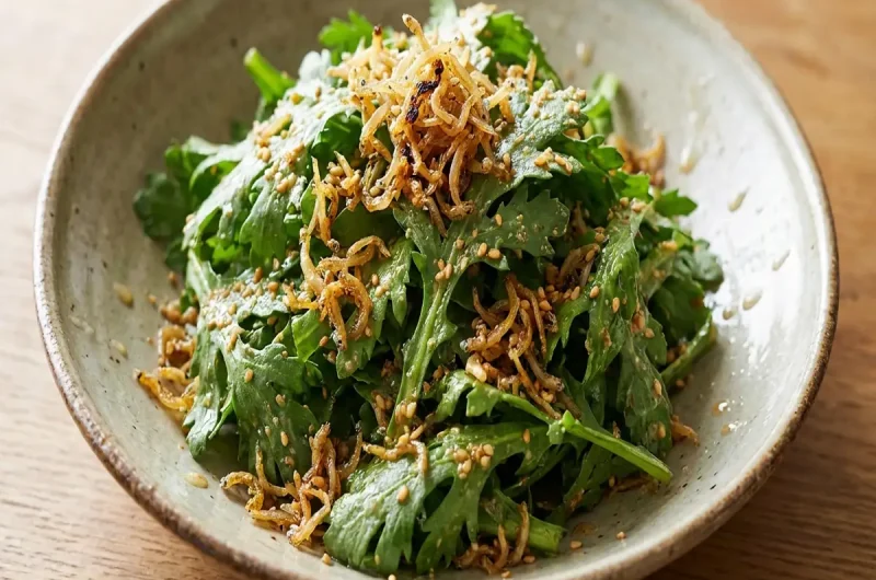 【あさイチ】カリカリじゃこと春菊のサラダのレシピ！牛尾理恵さん みんなゴハンだよ2023年1月23日