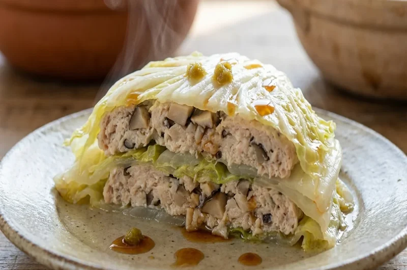 【家事ヤロウ】きのこ入りつくねと白菜の重ね蒸しのレシピ 木村拓哉さんドン・キホーテ（ドンキ）きのこ三昧アレンジ