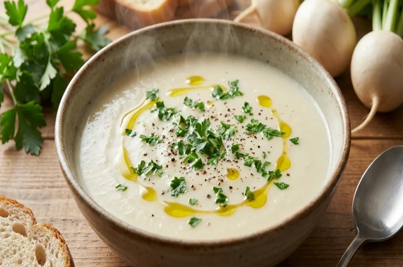 【きょうの料理】かぶのポタージュのレシピ タサン志麻さんの小さな台所おしえてしまさん