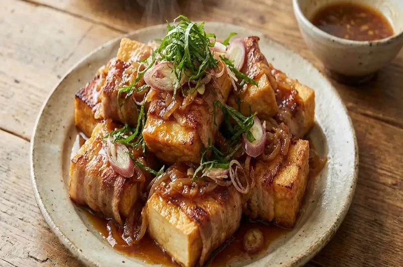 【ウワサのお客さま】厚揚げの豚バラ焼きレジェンド寮母村野明子さんのレシピ（2023年１月127日）