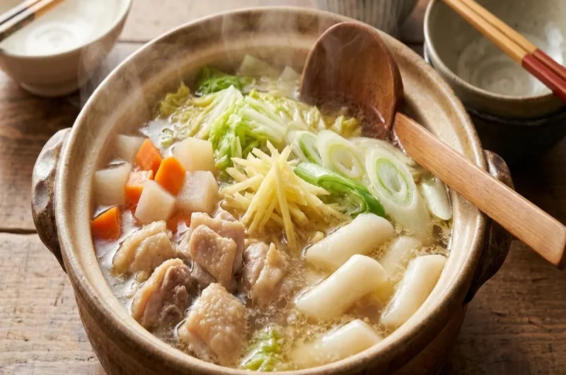 【ウワサのお客さま】たっぷり生姜と鶏皮スープレジェンド寮母村野明子さんのレシピ（2023年１月127日）