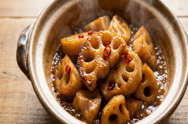 【きょうの料理】れんこんの甘酢じょうゆ煮のレシピ 栗原心平さんぼくの十八番(おはこ)