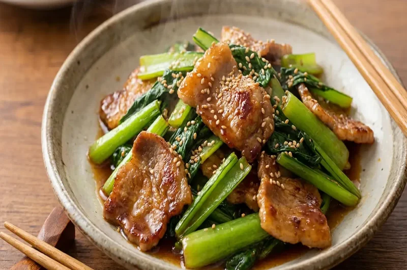 【あさイチ】小松菜と豚肉の甘酢炒めのレシピ！市瀬悦子さん2023年2月13日