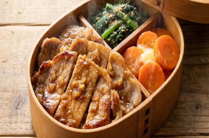 【あさイチ】3品5分弁当（豚の生姜焼き弁当）のレシピ 調理家電のツイQ楽ワザ