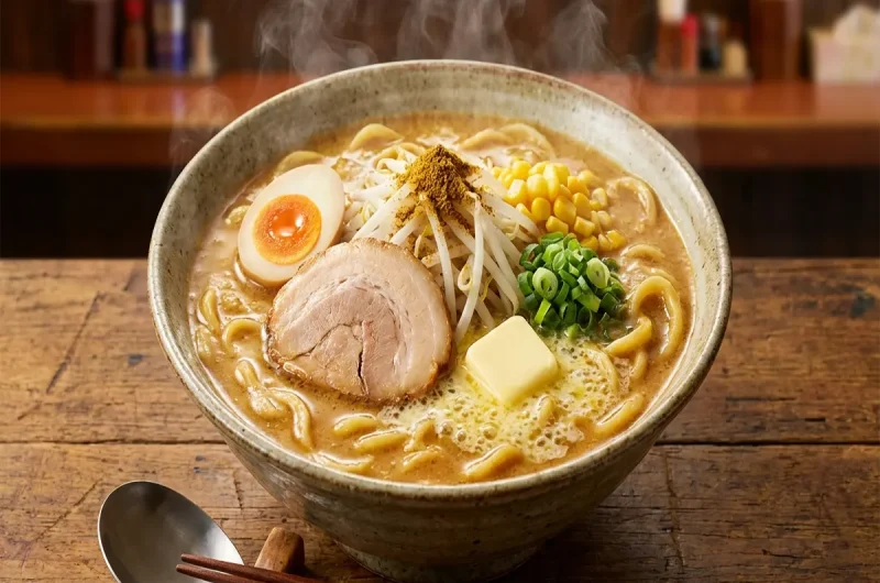 【ウワサのお客さま】青森味噌カレー牛乳ラーメンのレシピ マルちゃん正麺味噌アレンジ