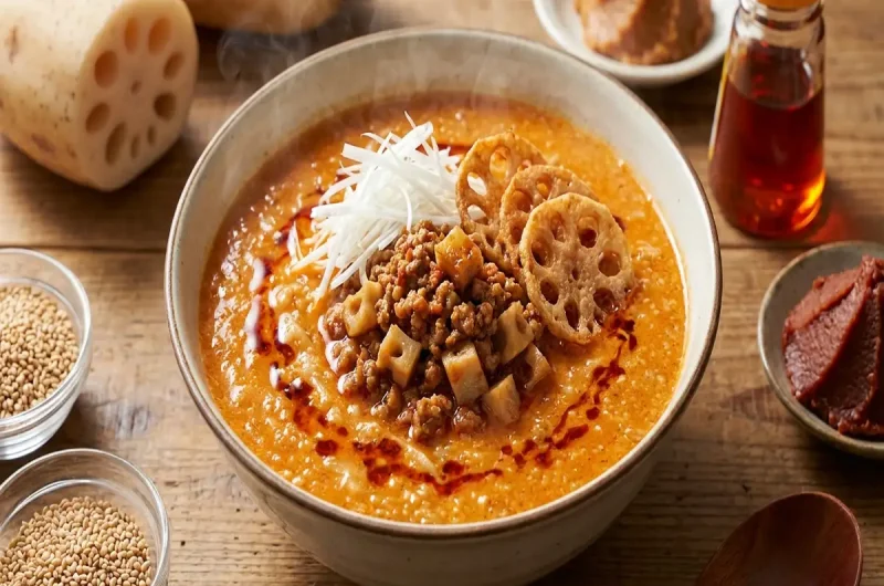 【青空レストラン】レンコン坦々スープのレシピ 蓮根料理(愛媛県愛西市)2023年2月18日