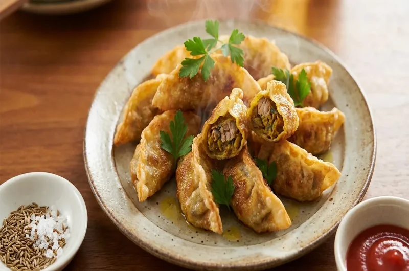 【平野レミの早わざレシピ】缶缶揚げ魚ーザ(揚げ餃子)のレシピ 2023年早春（2月23日）