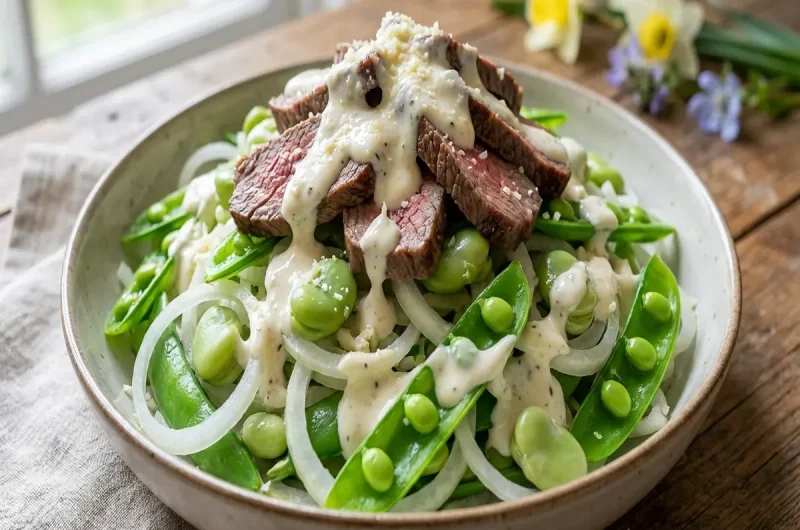 【きょうの料理】春の豆と牛肉のサラダのレシピ 新谷友里江さん