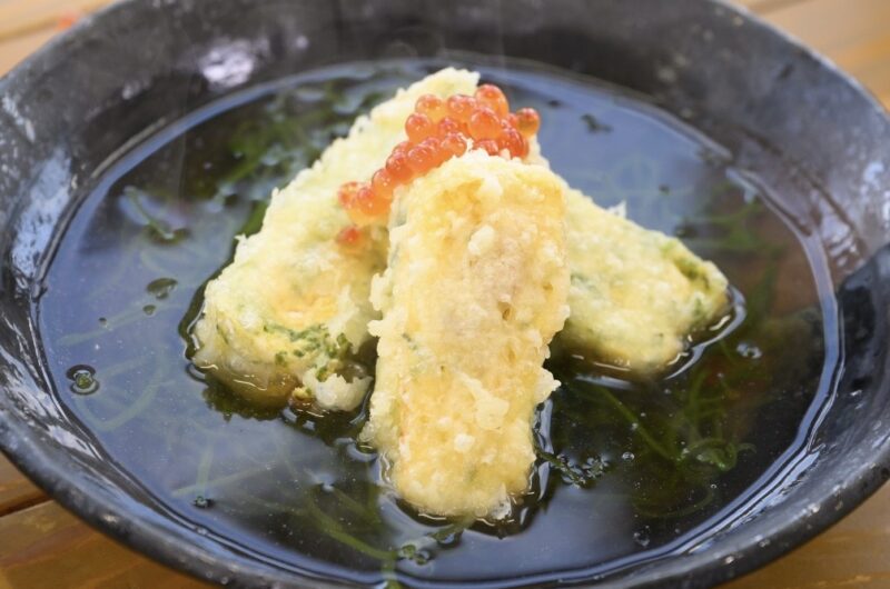【青空レストラン】メカブのだし巻き卵の天ぷらのレシピ 三陸めかぶ