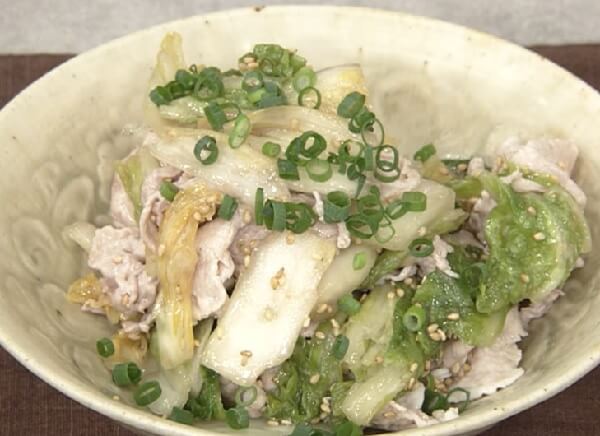 【きょうの料理】豚しゃぶと発酵白菜のあえ物榎本美沙さんのレシピ（2023年3月13日）