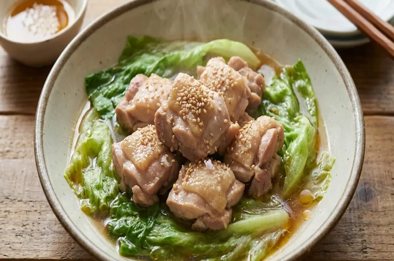 【ソレダメ】蒸し鶏とレタスのごま油風味のレシピ！春の100円グッズ活用レシピ2023年3月1日