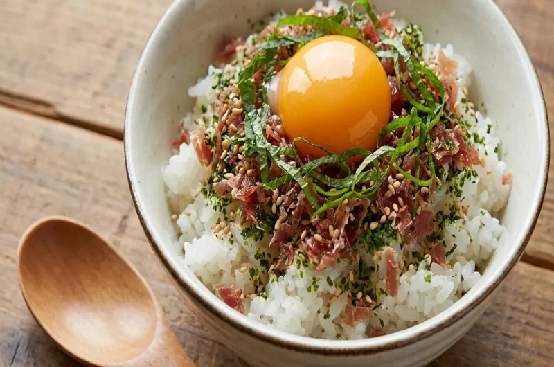 【青空レストラン】生ハムふりかけ（卵かけご飯）のレシピ 白神生ハム（しらかみ生ハム）